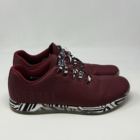 NOBULL Other - Nobull Outwork Superfabric Sneakers Mens 11.5 Burgundy Zebra Unisex Gym Shoes